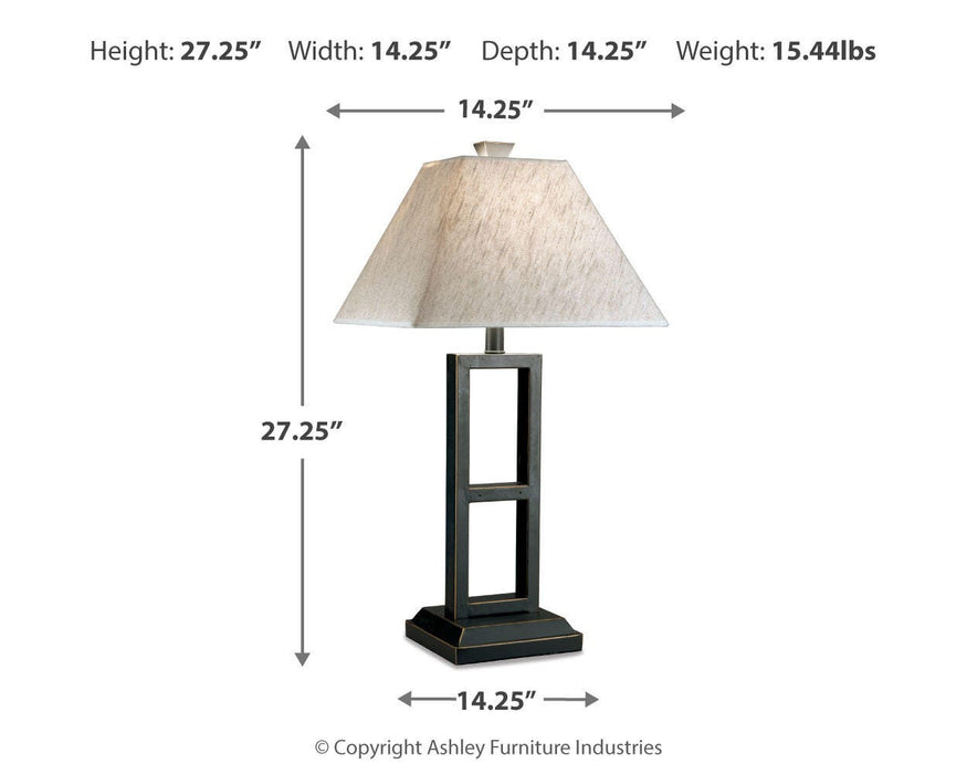 Ashley Express - Deidra Metal Table Lamp (2/CN)