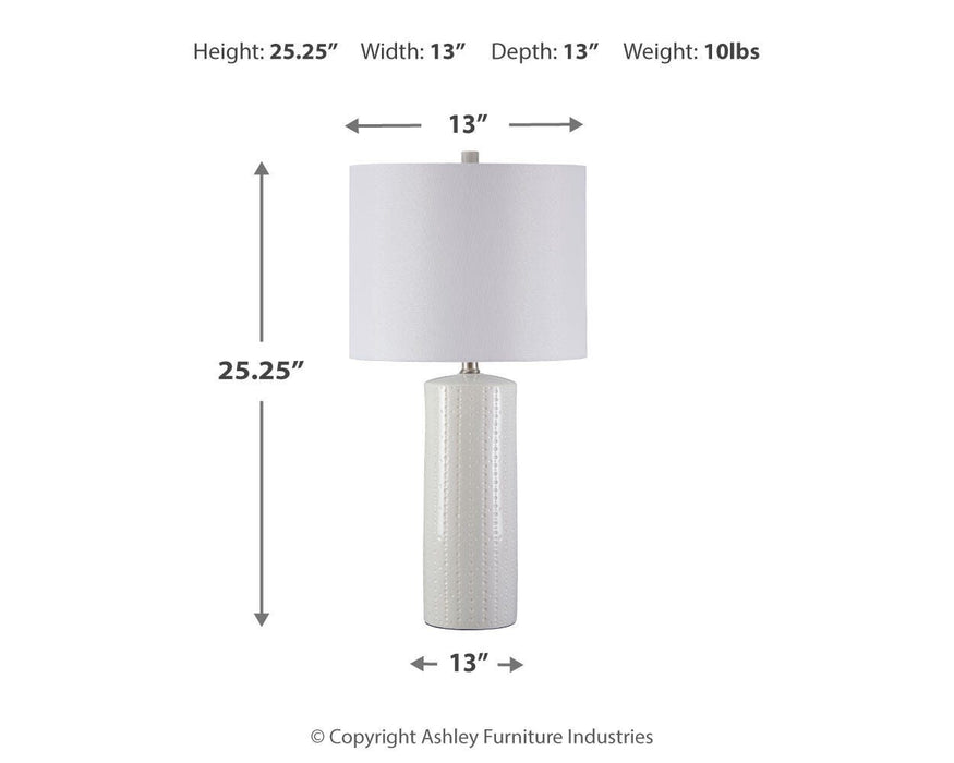 Ashley Express - Steuben Ceramic Table Lamp (2/CN)