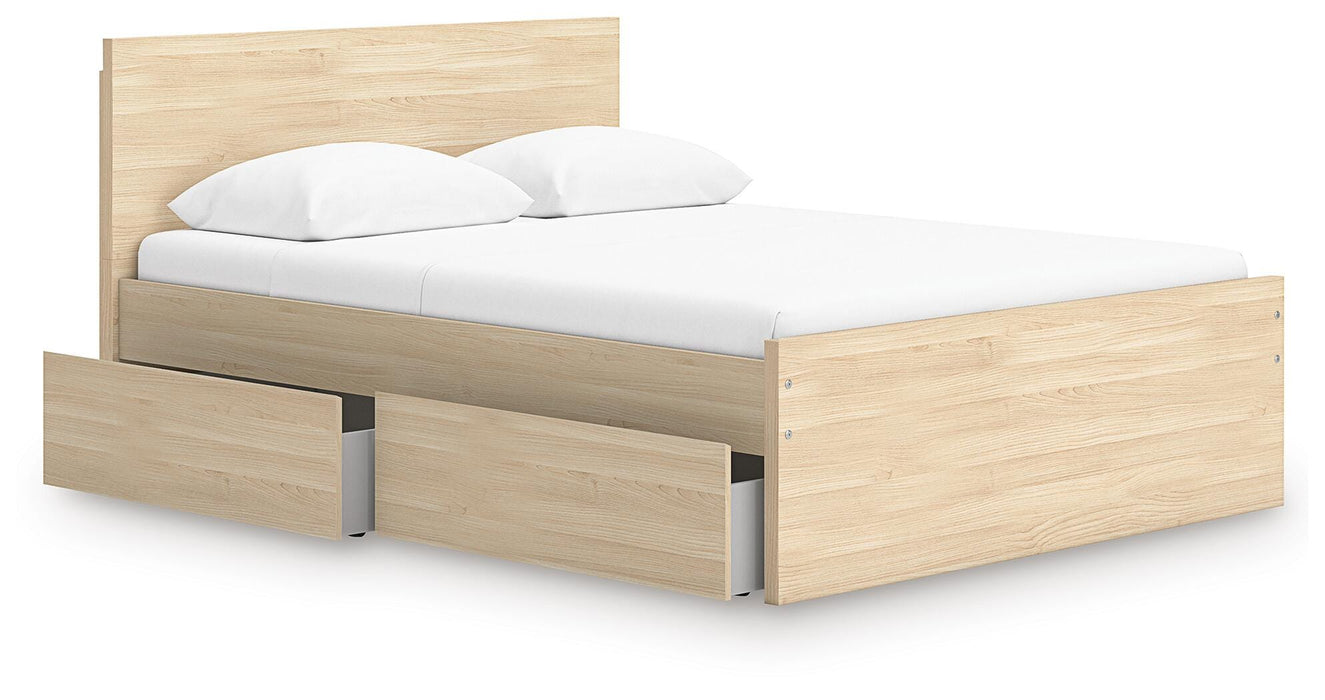 Ashley Express - Onita Queen Panel Platform Bed with 1 Side Storage