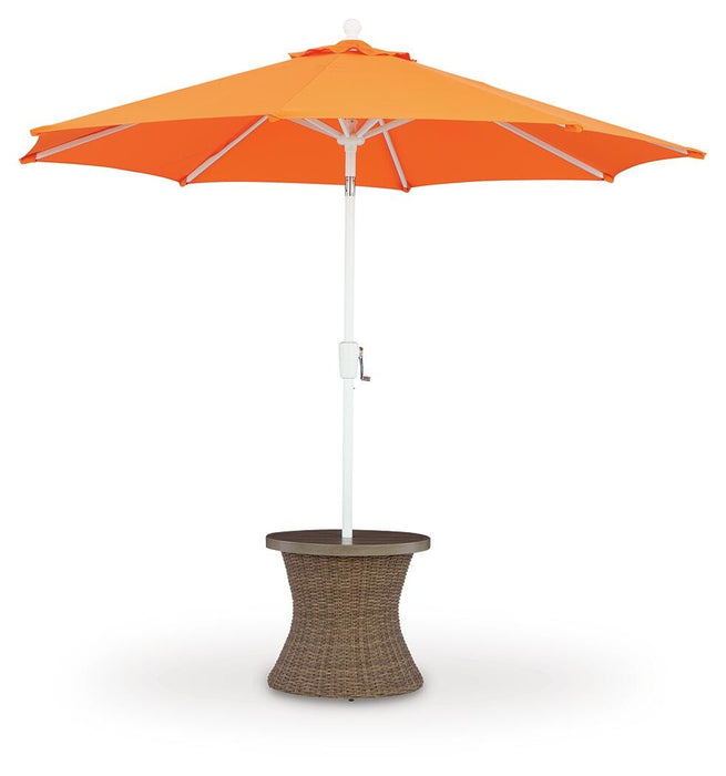 Ashley Express - Laguna Heights Round End Table w/UMB OPT