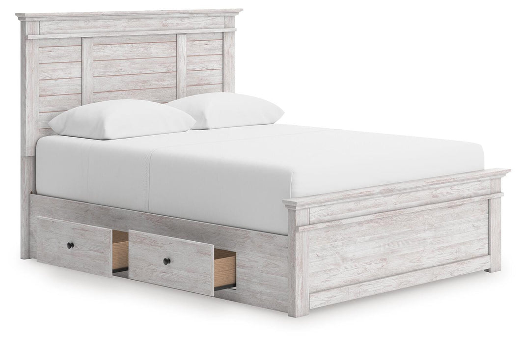 Makidern Queen Panel Storage Bed