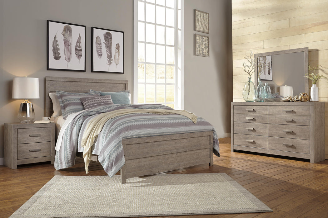 Culverbach Queen Panel Bed with Mirrored Dresser