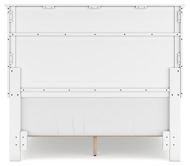Fortman Full Panel Bed with Mirrored Dresser