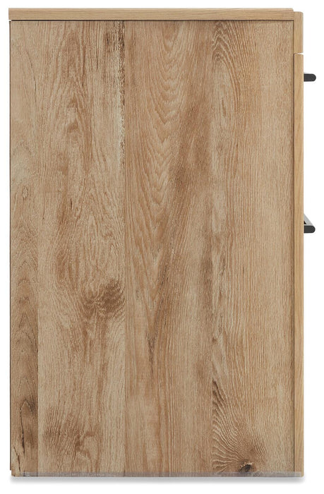 Hyanna King Panel Bed, Dresser, Mirror and Nightstand