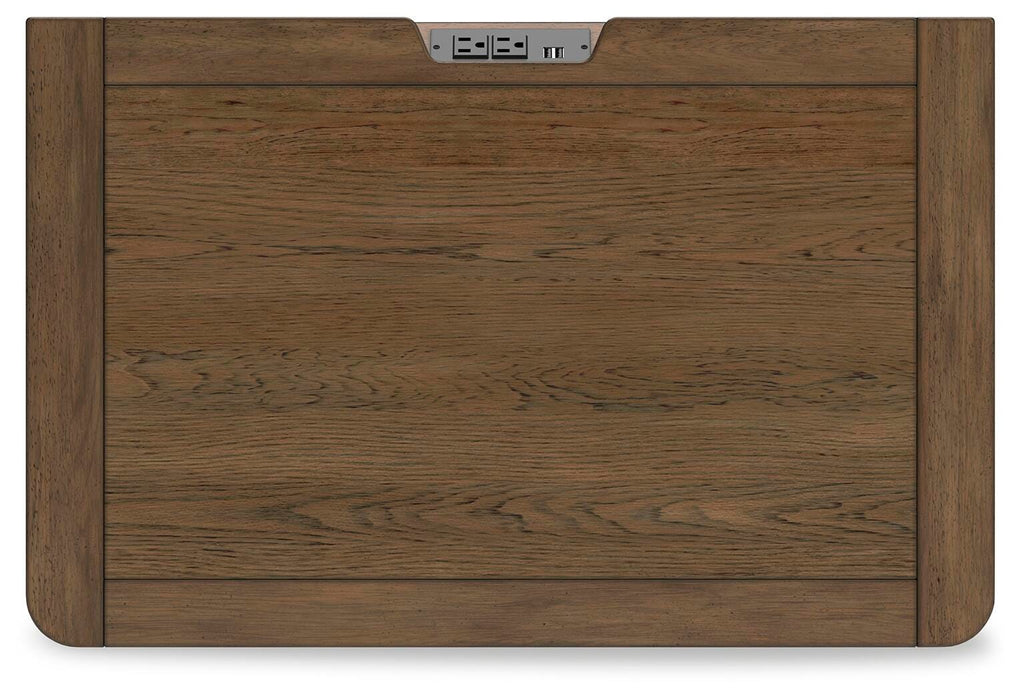 Cabalynn King Panel Bed with Storage with Mirrored Dresser, Chest and Nightstand