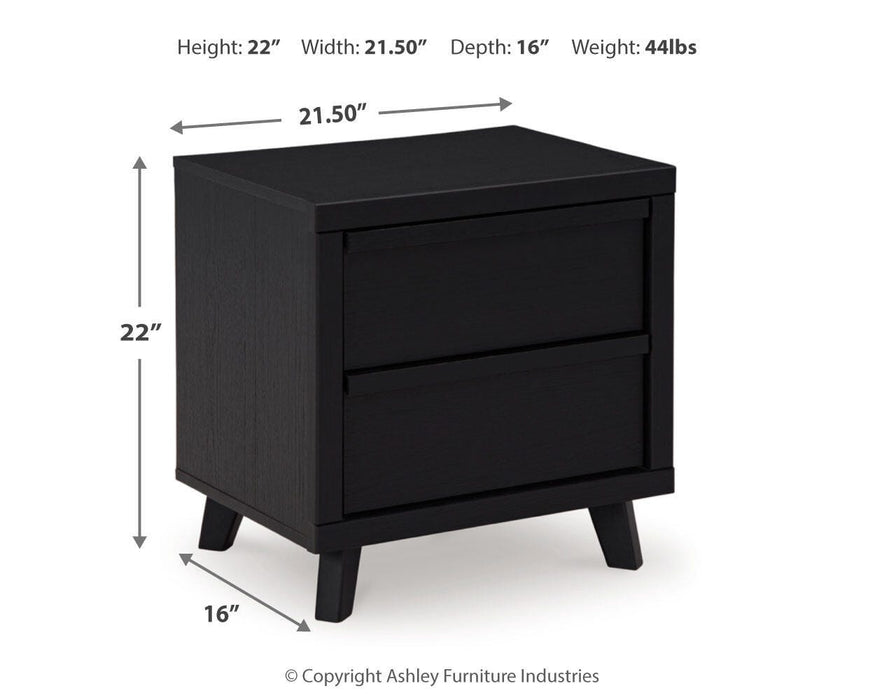 Danziar Queen Panel Headboard, Dresser, Mirror, Chest and Nightstand
