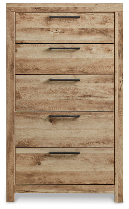 Hyanna Full Panel Bed, Dresser, Mirror, Chest and Nightstand