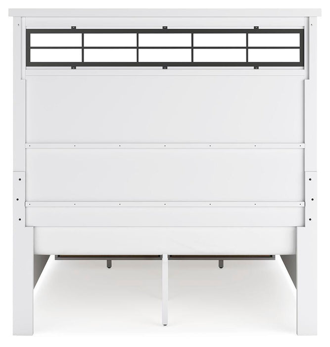 Ashbryn Queen Panel Storage Bed, Dresser, Mirror, Chest and Nightstand