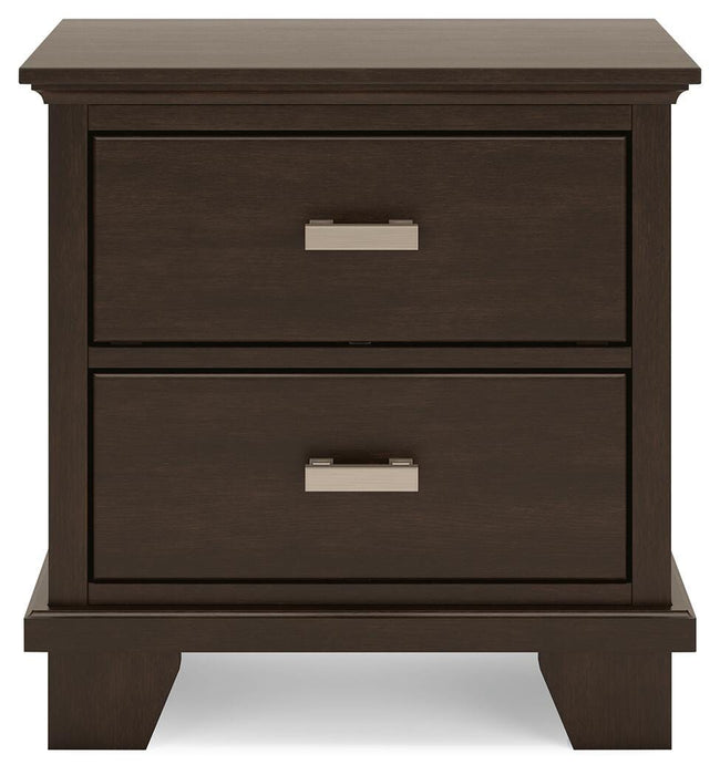 Covetown California King Panel Bed, Dresser, Mirror, Chest and Nightstand