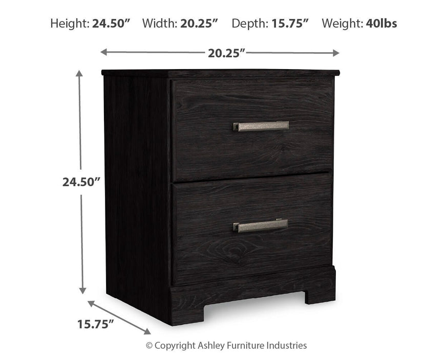 Belachime Queen Panel Bed with Mirrored Dresser and Nightstand