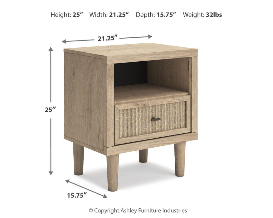 Cielden Queen Panel Bed with Mirrored Dresser, Chest and Nightstand