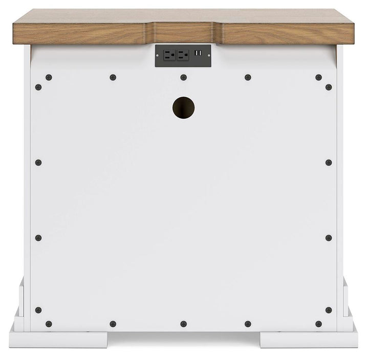 Ashbryn Queen Panel Storage Bed, Dresser, Mirror and Nightstand