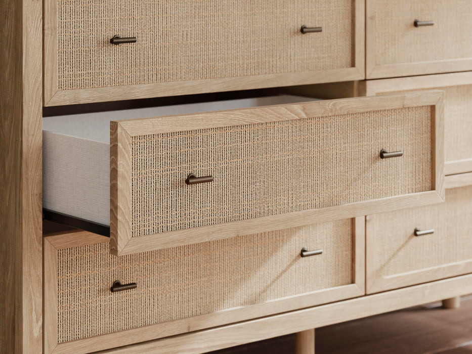Cielden King Panel Headboard, Dresser, Mirror, Chest and Nightstand