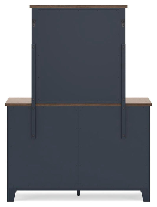 Landocken Queen Panel Bed, Dresser, Mirror and Nightstand