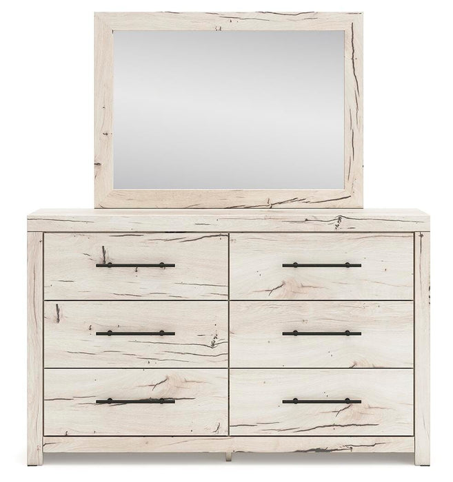 Lawroy Twin Panel Bed, Dresser and Mirror