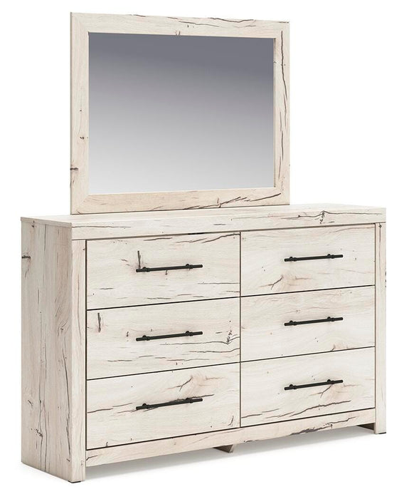 Lawroy King Panel Headboard, Dresser, Mirror and Nightstand