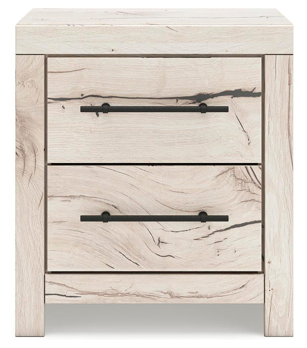 Lawroy King Panel Storage Bed, Dresser, Mirror and Nightstand