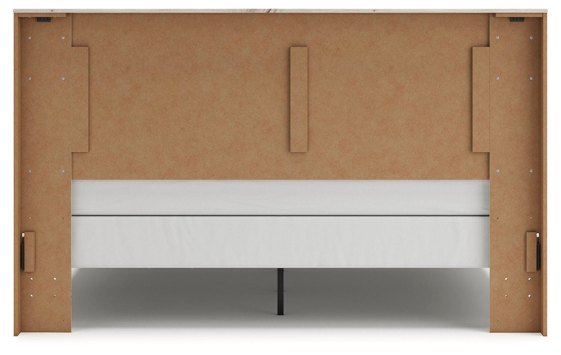 Lawroy King Panel Bed, Dresser, Mirror, Chest and Nightstand