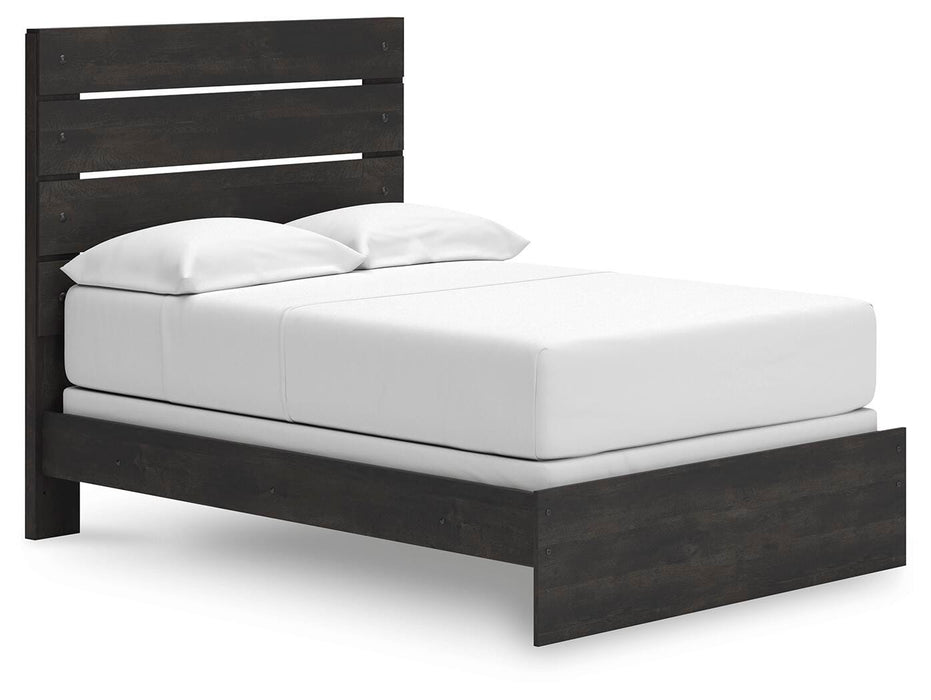 Hollivern Full Panel Bed, Dresser, Mirror and Nightstand