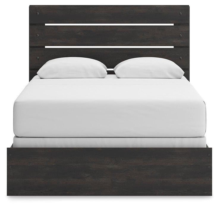 Hollivern Queen Panel Bed, Dresser and Mirror