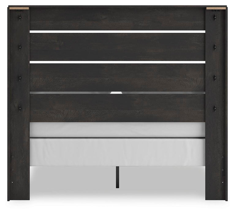 Hollivern Queen Panel Bed, Dresser and Mirror