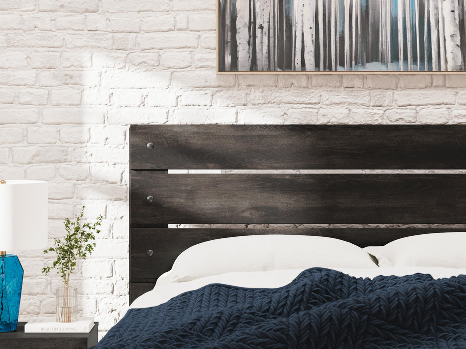 Hollivern Queen Panel Bed, Dresser, Mirror and Nightstand