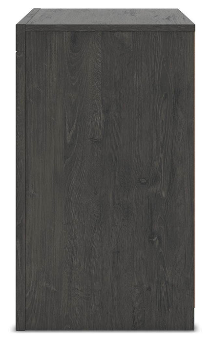 Fraluna King Panel Storage Bed, Dresser, Mirror and Nightstand