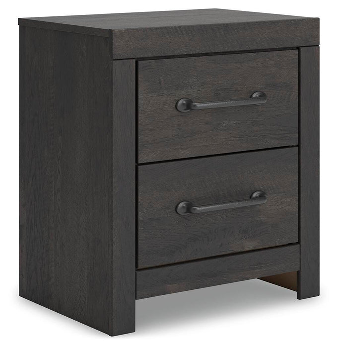 Hollivern King Panel Bed, Dresser, Mirror, Chest and Nightstand