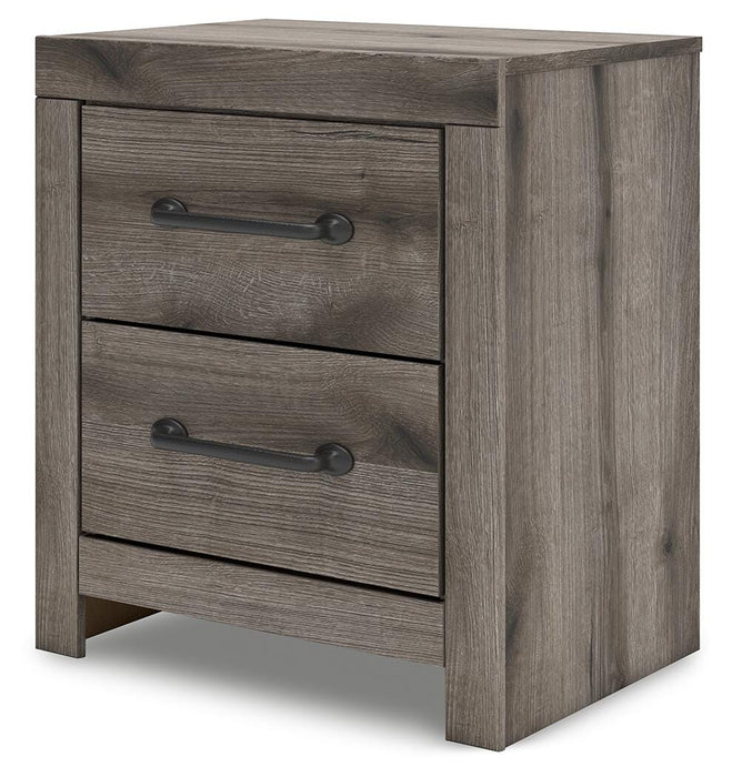 Graystorm King Panel Bed, Dresser, Mirror, Chest and Nightstand
