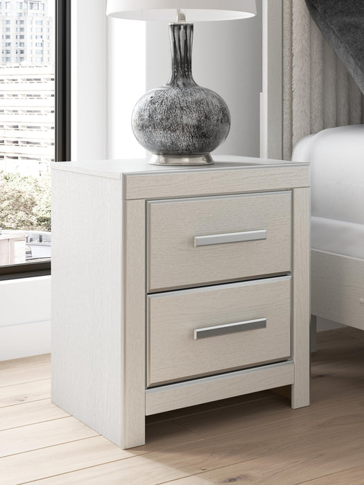 Zuraleus King Upholstered Panel Platform Storage Bed, Dresser, Mirror and Nightstand