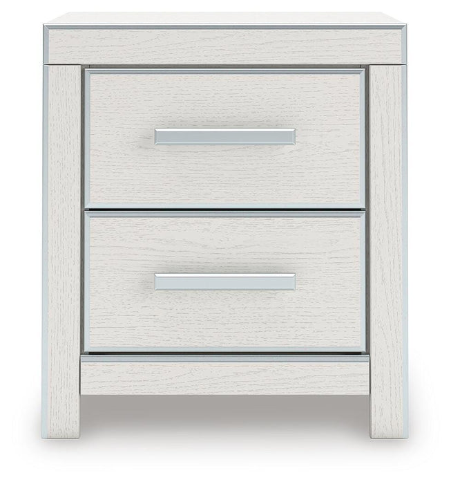 Zuraleus Queen Upholstered Panel Platform Storage Bed, Dresser, Mirror, Chest and Nightstand