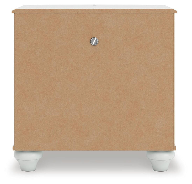 Kozlani Twin Upholstered Panel Bed, Dresser, Mirror and Nightstand