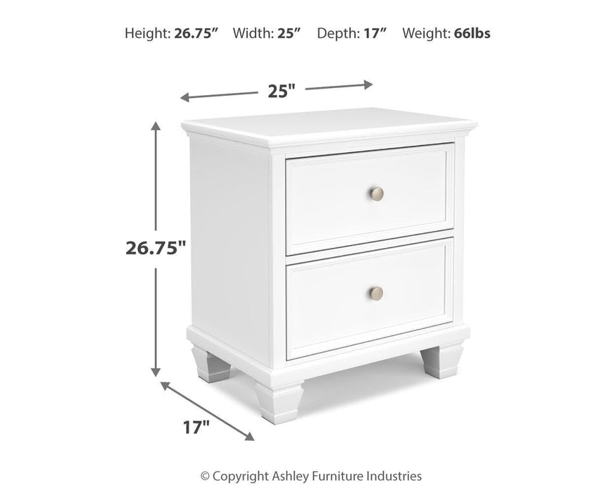 Fortman Queen Panel Storage Bed with Mirrored Dresser and Nightstand