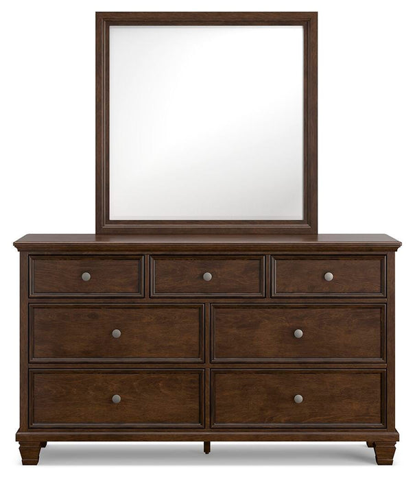 Danabrin Twin Panel Storage Bed, Dresser and Mirror