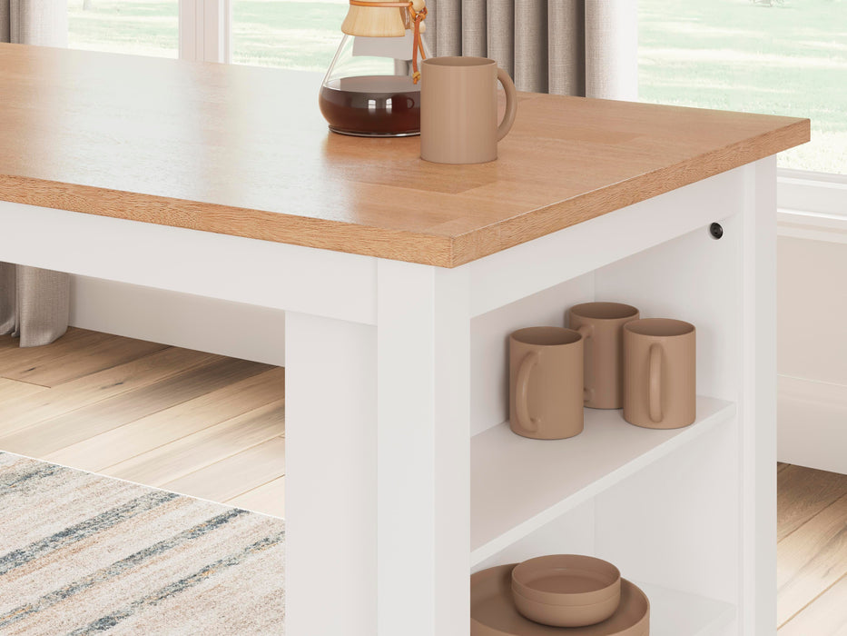 Ashley Express - Gesthaven Counter Height Dining Table and 2 Barstools
