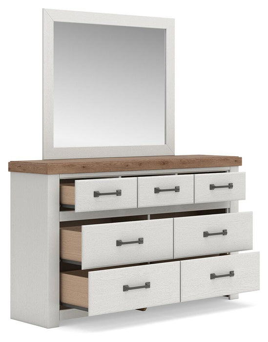 Savonport King Panel Bed, Dresser and Mirror