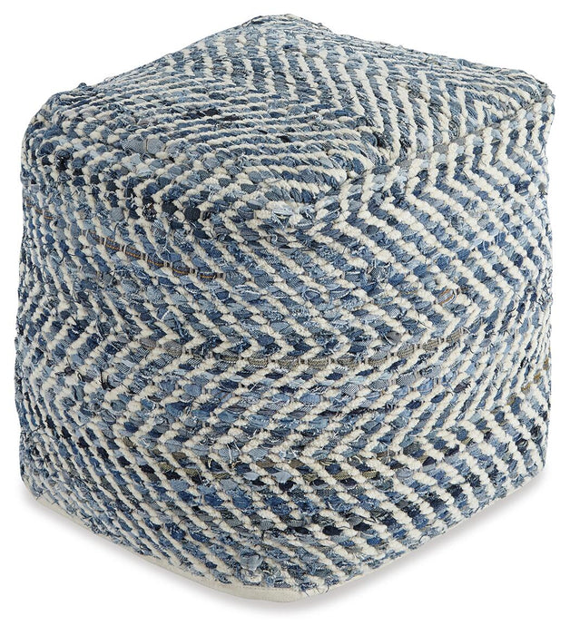 Ashley Express - Chevron Pouf