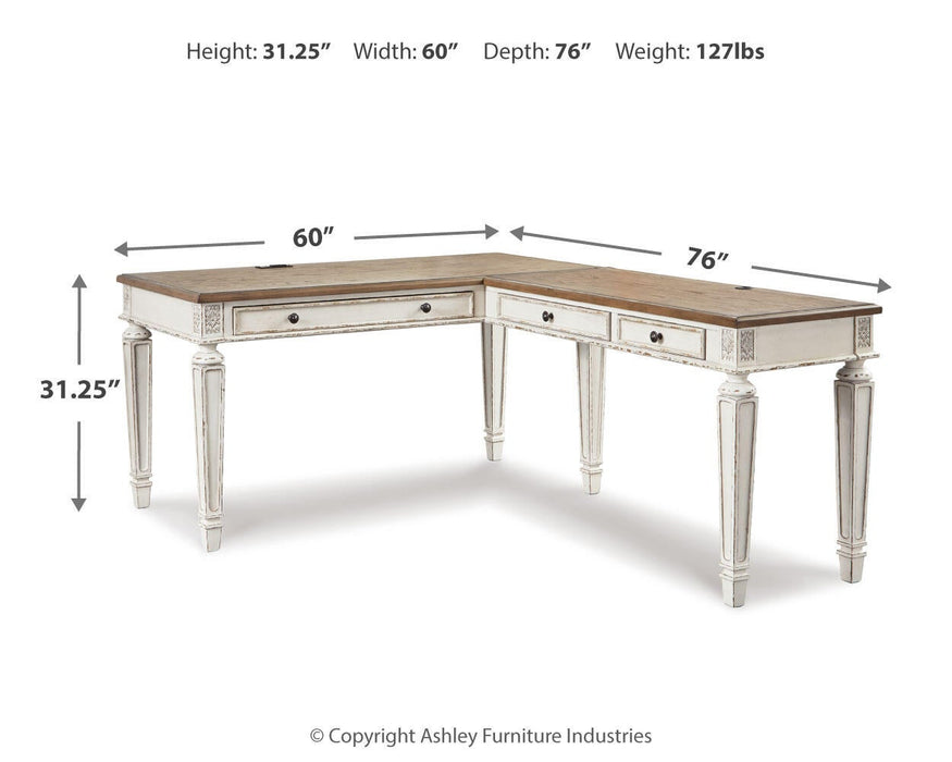Ashley Express - Realyn 2-Piece Home Office Desk