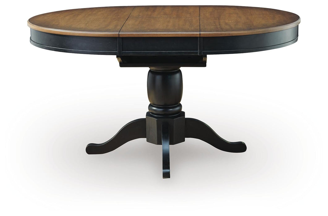 Ashley Express - Clorazi Oval DRM Butterfly EXT Table