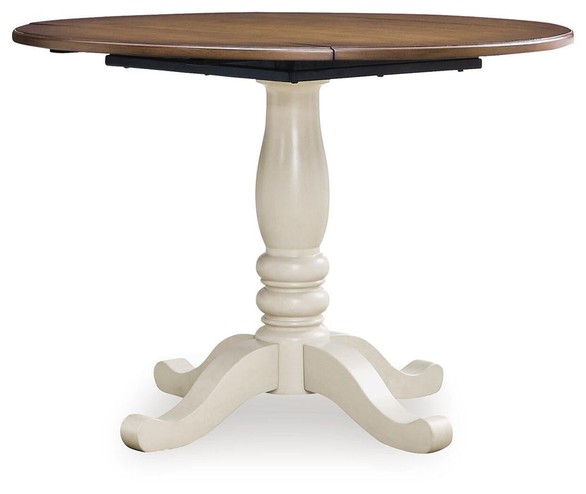 Ashley Express - Wirloni Round DRM Drop Leaf Table