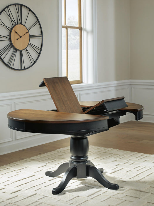 Ashley Express - Clorazi Oval DRM Butterfly EXT Table