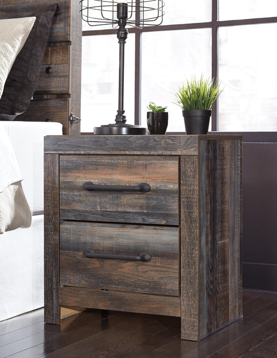 Drystan Full Panel Bed with 4 Storage Drawers, Dresser, Mirror, Chest and Nightstand