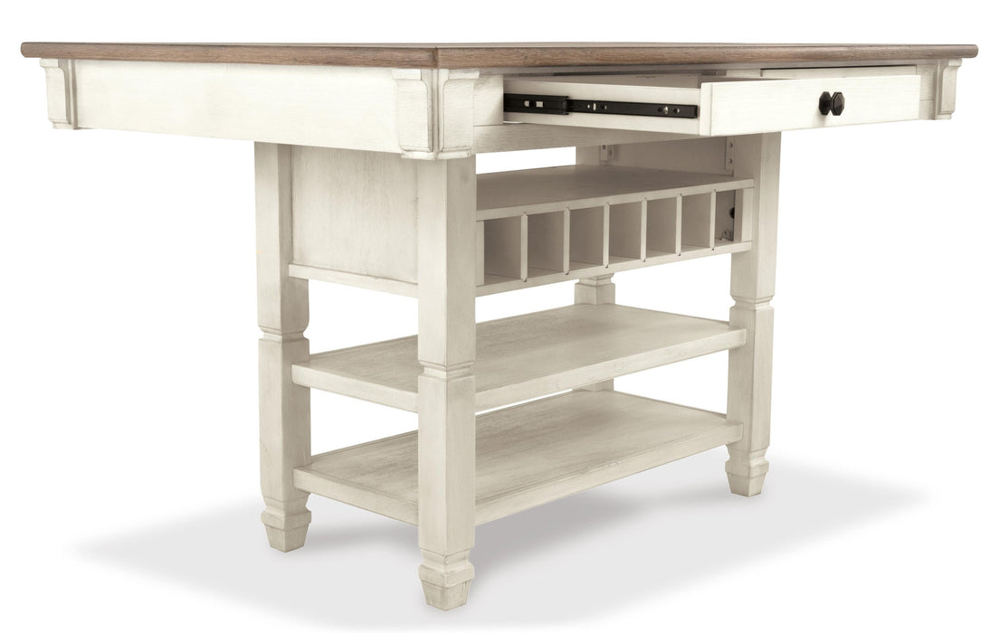 Bolanburg Counter Height Dining Table and 6 Barstools