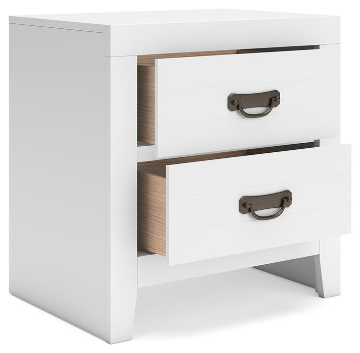 Binterglen Twin Panel Bed, Dresser, Mirror, Chest and Nightstand