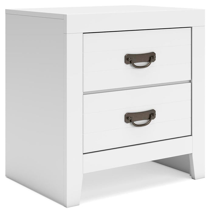 Binterglen California King Panel Bed, Dresser, Mirror, Chest and Nightstand