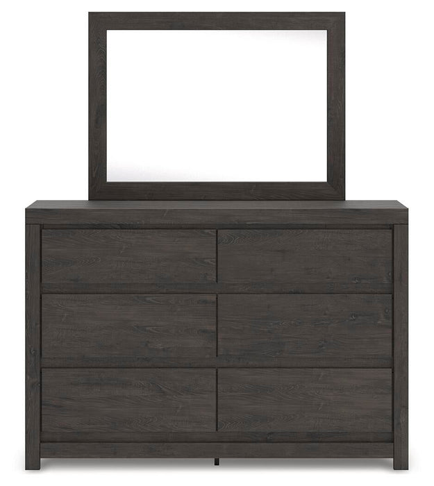 Parlayon Queen Panel Storage Bed, Dresser and Mirror