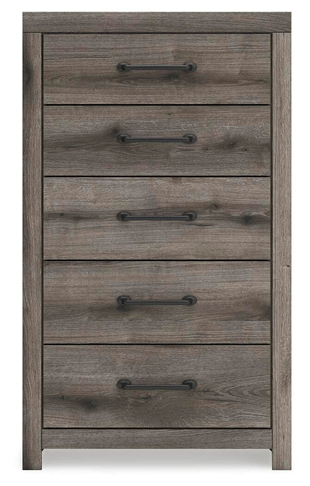 Urbanoore Twin Panel Storage Bed, Dresser, Mirror, Chest and Nightstand