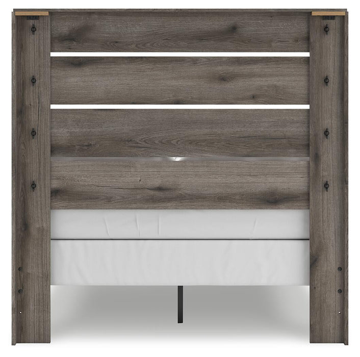 Urbanoore Full Panel Bed, Dresser, Mirror, Chest and Nightstand