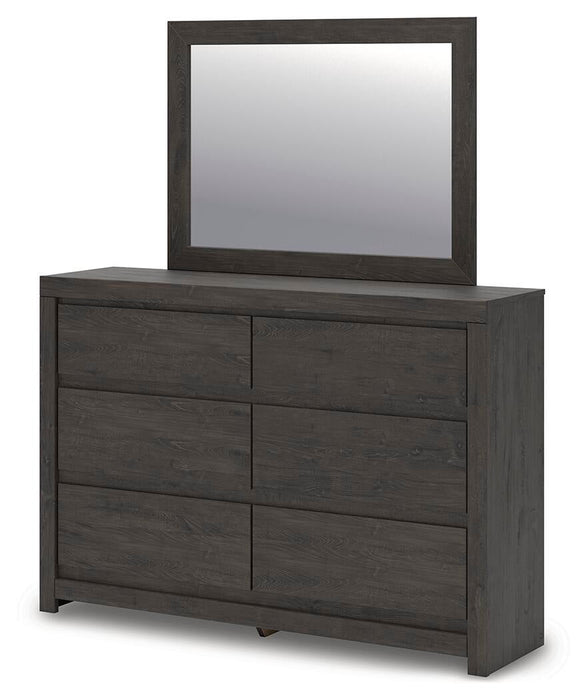 Parlayon King Panel Storage Bed, Dresser, Mirror, Chest and Nightstand