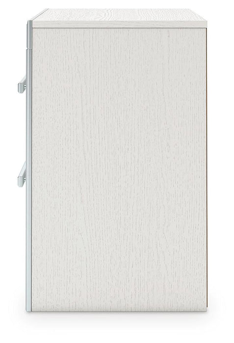 Birmonton King Upholstered Panel Platform Bed, Dresser, Mirror and Nightstand